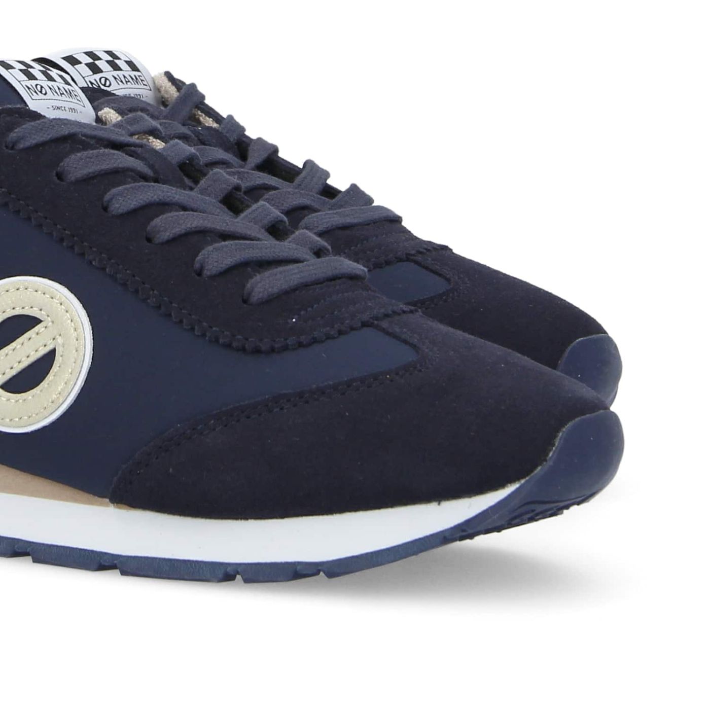 CITY RUN JOGGER  -  SQUARE/SUEDE  - BLU MARINO